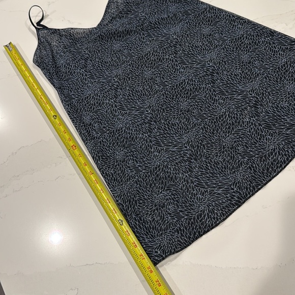 DKNY Sheer Slip Dress | Adjustable Straps | Size Medium | Navy Blue - Picture 5 of 5